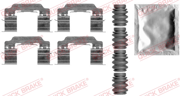 QUICK BRAKE 109-0007 Kit accessori, Pastiglia freno-Kit accessori, Pastiglia freno-Ricambi Euro