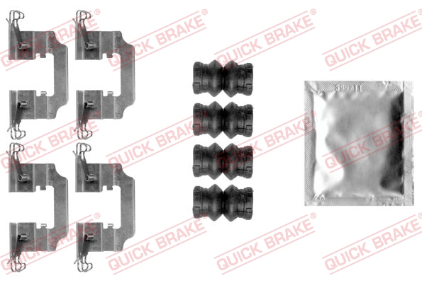 QUICK BRAKE 109-0008 Kit accessori, Pastiglia freno-Kit accessori, Pastiglia freno-Ricambi Euro