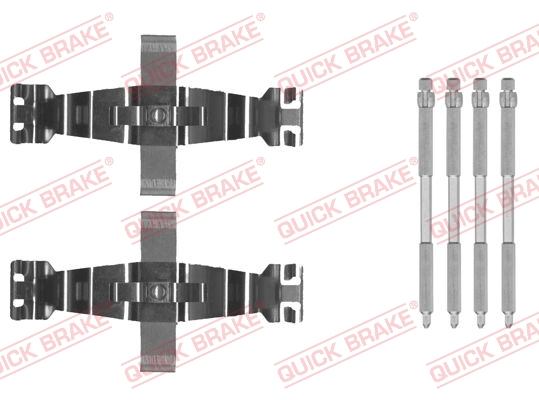 QUICK BRAKE 109-0022 Kit accessori, Pastiglia freno-Kit accessori, Pastiglia freno-Ricambi Euro