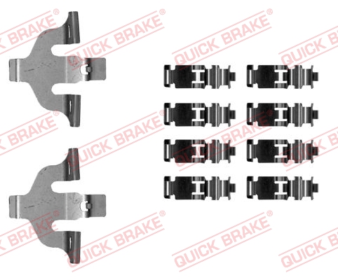 QUICK BRAKE 109-0030 Kit accessori, Pastiglia freno-Kit accessori, Pastiglia freno-Ricambi Euro