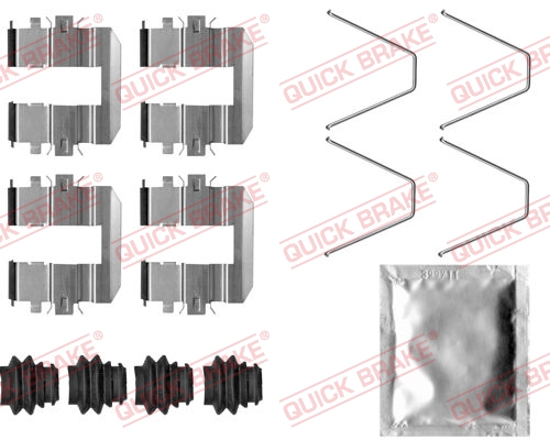 QUICK BRAKE 109-0060 Kit accessori, Pastiglia freno-Kit accessori, Pastiglia freno-Ricambi Euro