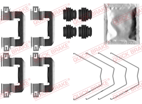 QUICK BRAKE 109-0064 Kit accessori, Pastiglia freno-Kit accessori, Pastiglia freno-Ricambi Euro