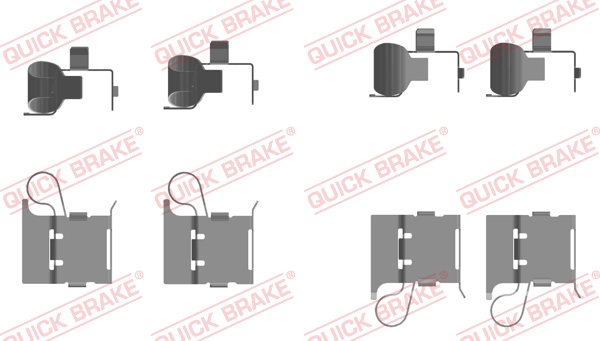 QUICK BRAKE 109-0097 Kit accessori, Pastiglia freno