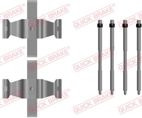 QUICK BRAKE 109-0107 Kit accessori, Pastiglia freno-Kit accessori, Pastiglia freno-Ricambi Euro