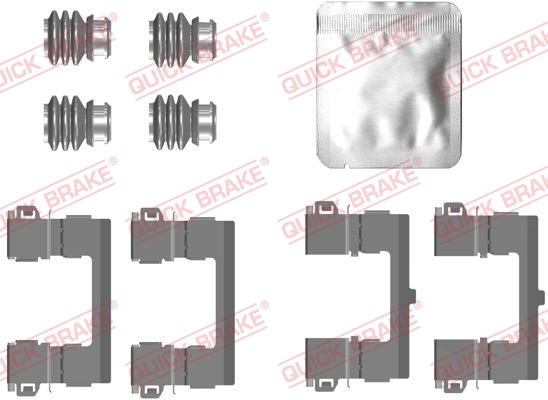 QUICK BRAKE 109-0112 Kit accessori, Pastiglia freno