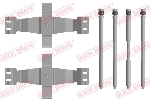 QUICK BRAKE 109-0122 Kit accessori, Pastiglia freno