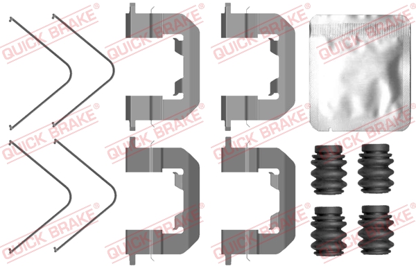 QUICK BRAKE 109-0123 Kit accessori, Pastiglia freno-Kit accessori, Pastiglia freno-Ricambi Euro