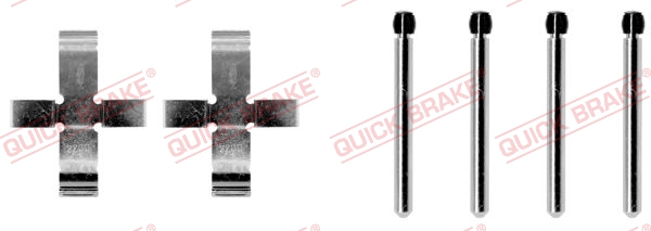 QUICK BRAKE 109-0905 Kit accessori, Pastiglia freno-Kit accessori, Pastiglia freno-Ricambi Euro