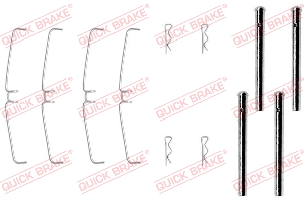 QUICK BRAKE 109-0907 Kit accessori, Pastiglia freno