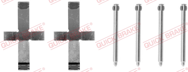 QUICK BRAKE 109-0911 Kit accessori, Pastiglia freno