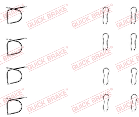 QUICK BRAKE 109-0939 Kit accessori, Pastiglia freno-Kit accessori, Pastiglia freno-Ricambi Euro