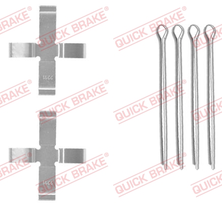 QUICK BRAKE 109-0949 Kit accessori, Pastiglia freno-Kit accessori, Pastiglia freno-Ricambi Euro