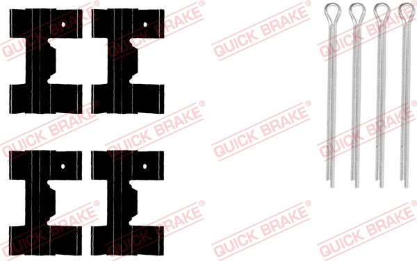 QUICK BRAKE 109-0951 Kit accessori, Pastiglia freno