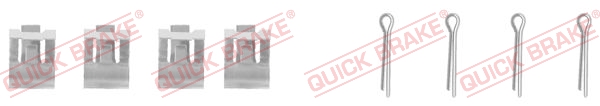QUICK BRAKE 109-0959 Kit accessori, Pastiglia freno