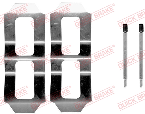 QUICK BRAKE 109-0987 Kit accessori, Pastiglia freno-Kit accessori, Pastiglia freno-Ricambi Euro