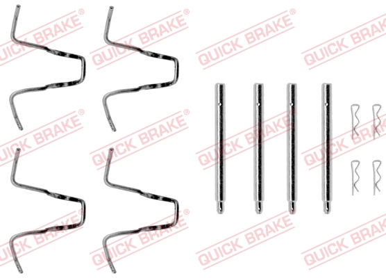 QUICK BRAKE 109-1005 Kit accessori, Pastiglia freno