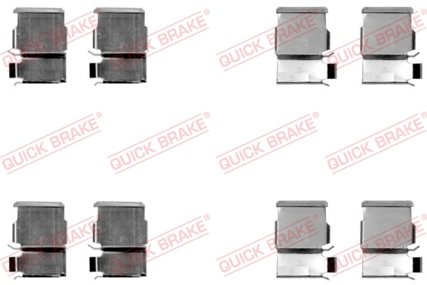 QUICK BRAKE 109-1033 Kit accessori, Pastiglia freno-Kit accessori, Pastiglia freno-Ricambi Euro