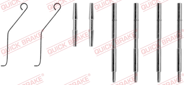 QUICK BRAKE 109-1044 Kit accessori, Pastiglia freno