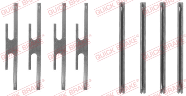 QUICK BRAKE 109-1072 Kit accessori, Pastiglia freno-Kit accessori, Pastiglia freno-Ricambi Euro