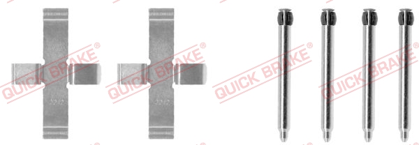 QUICK BRAKE 109-1076 Kit accessori, Pastiglia freno