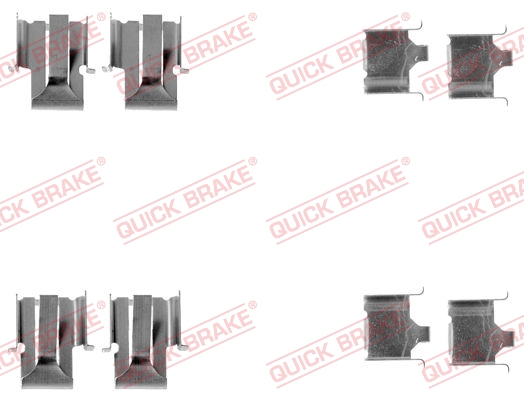 QUICK BRAKE 109-1078 Kit accessori, Pastiglia freno