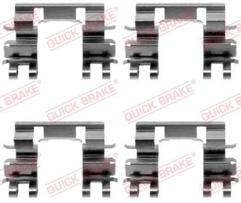 QUICK BRAKE 109-1087 Kit accessori, Pastiglia freno