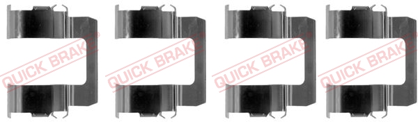 QUICK BRAKE 109-1102 Kit accessori, Pastiglia freno