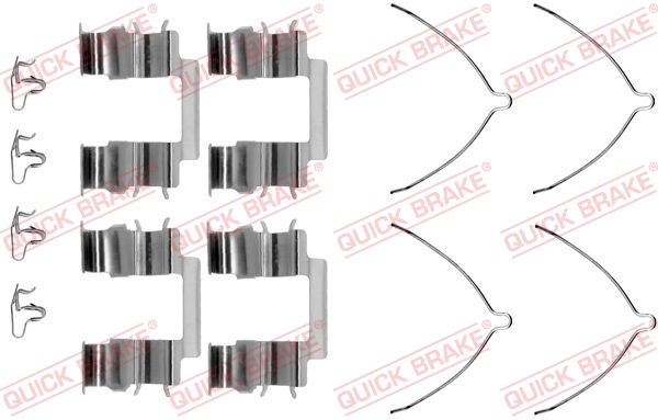 QUICK BRAKE 109-1116 Kit accessori, Pastiglia freno