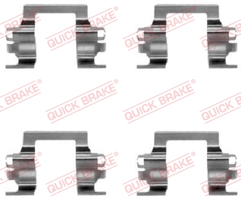 QUICK BRAKE 109-1117 Kit accessori, Pastiglia freno