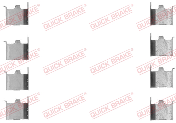 QUICK BRAKE 109-1132 Kit accessori, Pastiglia freno