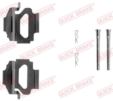 QUICK BRAKE 109-1140 Kit accessori, Pastiglia freno-Kit accessori, Pastiglia freno-Ricambi Euro