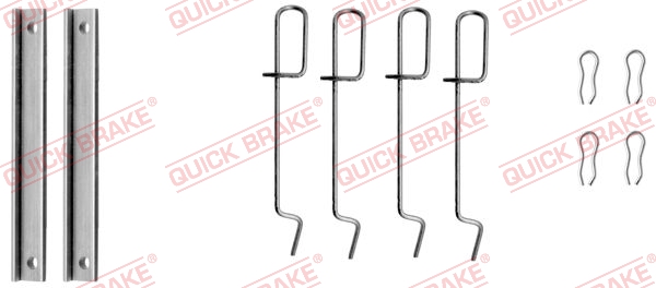 QUICK BRAKE 109-1151 Kit accessori, Pastiglia freno