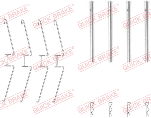 QUICK BRAKE 109-1155 Kit accessori, Pastiglia freno-Kit accessori, Pastiglia freno-Ricambi Euro