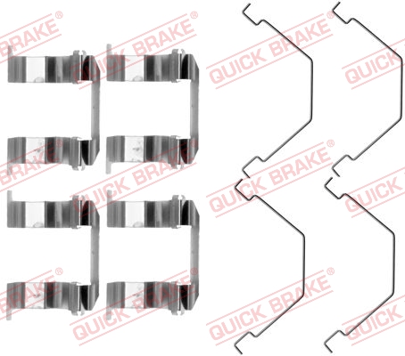 QUICK BRAKE 109-1158 Kit accessori, Pastiglia freno