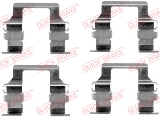 QUICK BRAKE 109-1164 Kit accessori, Pastiglia freno-Kit accessori, Pastiglia freno-Ricambi Euro