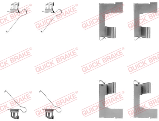 QUICK BRAKE 109-1179 Kit accessori, Pastiglia freno