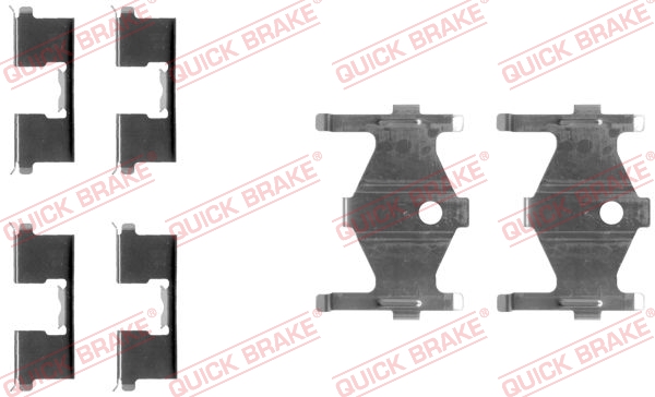 QUICK BRAKE 109-1185 Kit accessori, Pastiglia freno-Kit accessori, Pastiglia freno-Ricambi Euro