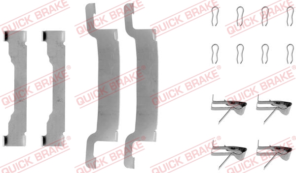 QUICK BRAKE 109-1192 Kit accessori, Pastiglia freno-Kit accessori, Pastiglia freno-Ricambi Euro