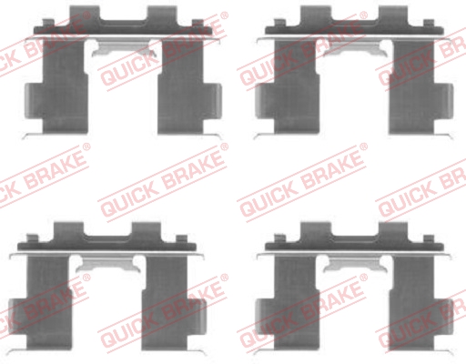 QUICK BRAKE 109-1205 Kit accessori, Pastiglia freno