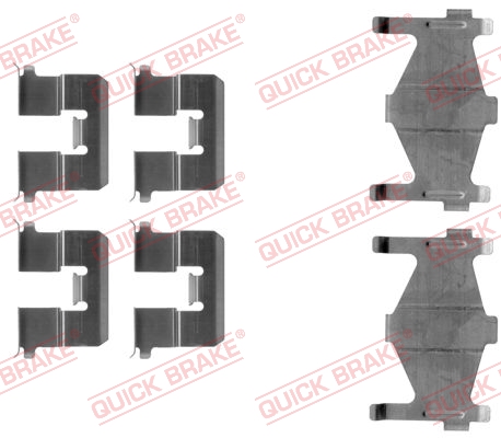 QUICK BRAKE 109-1206 Kit accessori, Pastiglia freno