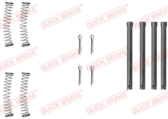 QUICK BRAKE 109-1210 Kit accessori, Pastiglia freno