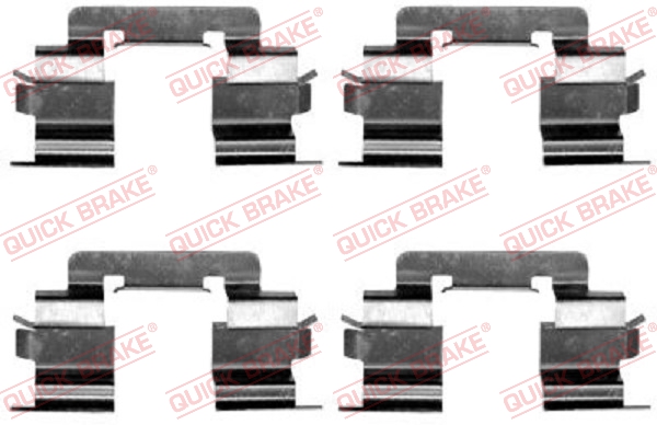 QUICK BRAKE 109-1216 Kit accessori, Pastiglia freno