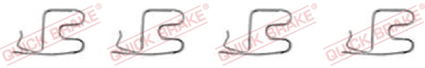 QUICK BRAKE 109-1219 Kit accessori, Pastiglia freno