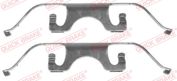 QUICK BRAKE 109-1224 Kit accessori, Pastiglia freno-Kit accessori, Pastiglia freno-Ricambi Euro