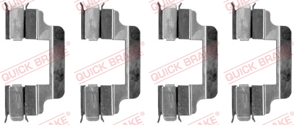 QUICK BRAKE 109-1230 Kit accessori, Pastiglia freno