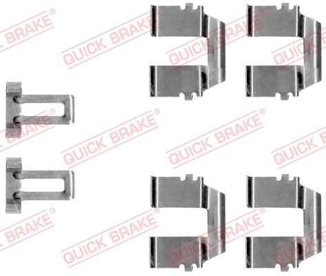 QUICK BRAKE 109-1233 Kit accessori, Pastiglia freno-Kit accessori, Pastiglia freno-Ricambi Euro
