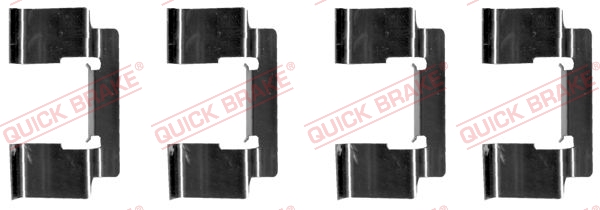 QUICK BRAKE 109-1235 Kit accessori, Pastiglia freno-Kit accessori, Pastiglia freno-Ricambi Euro