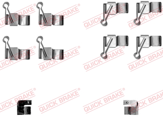 QUICK BRAKE 109-1238 Kit accessori, Pastiglia freno-Kit accessori, Pastiglia freno-Ricambi Euro