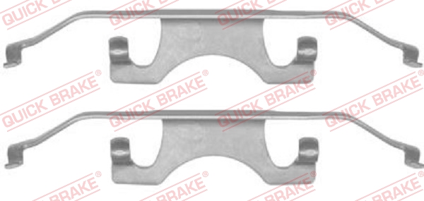 QUICK BRAKE 109-1241 Kit accessori, Pastiglia freno