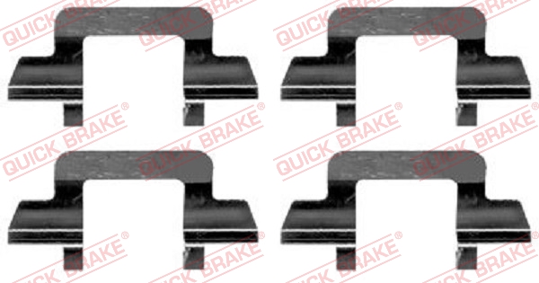 QUICK BRAKE 109-1243 Kit accessori, Pastiglia freno-Kit accessori, Pastiglia freno-Ricambi Euro